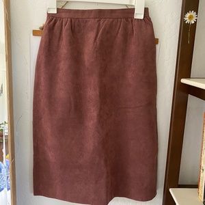 Vintage suede skirt